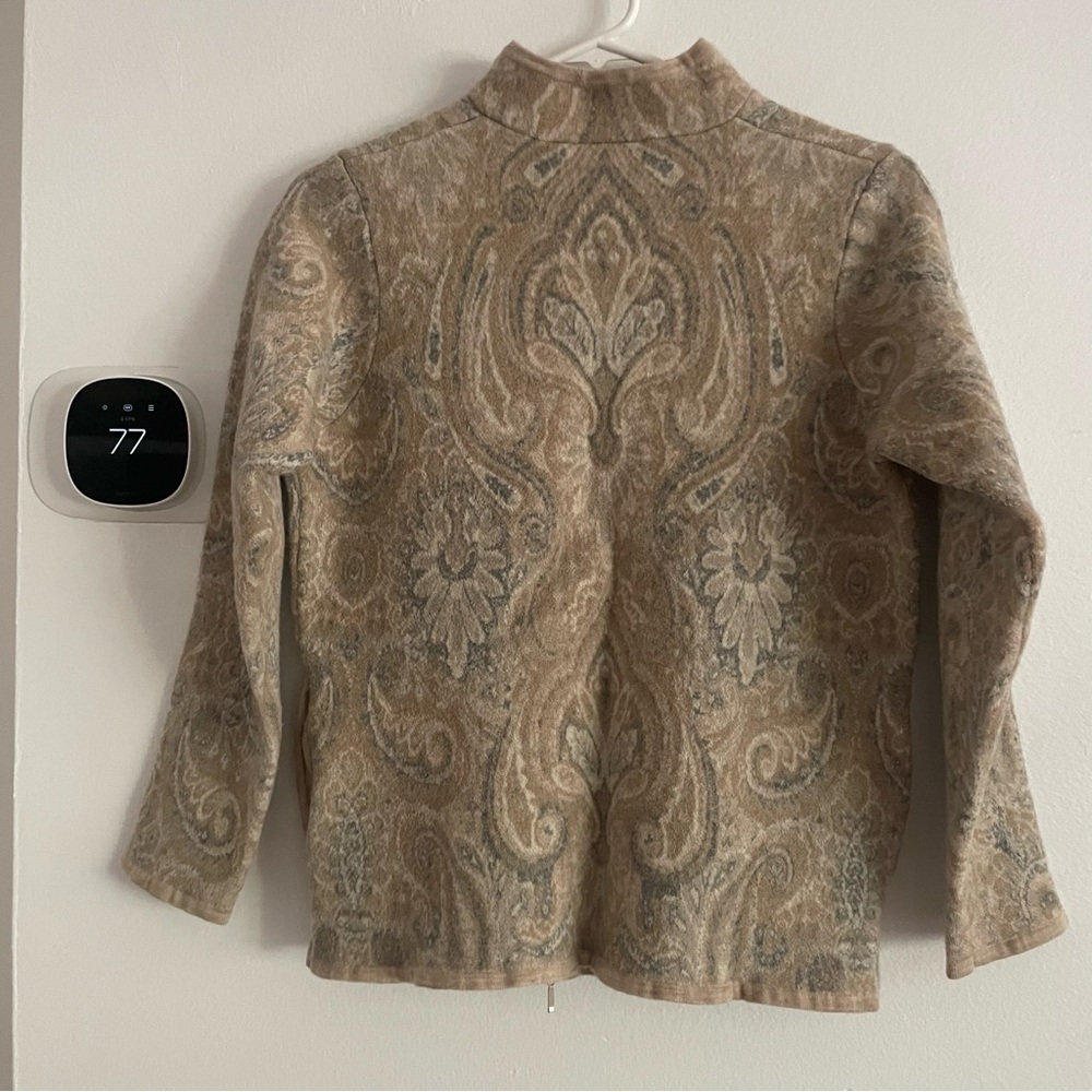 Pendleton Wool Tan and Cream jacket with Vintage-Inspired Design size large